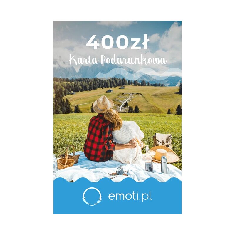 Karta podarunkowa WYJĄTKOWY PREZENT Emoti.pl 400 zł