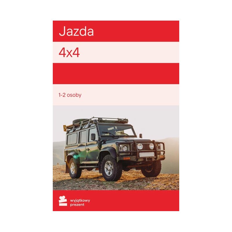 Karta podarunkowa WYJĄTKOWY PREZENT Jazda 4x4 Pakiet-Multicity