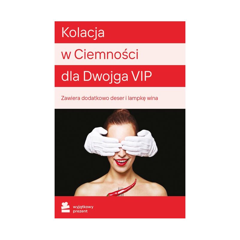 Karta podarunkowa WYJĄTKOWY PREZENT Kolacja w Ciemności VIP