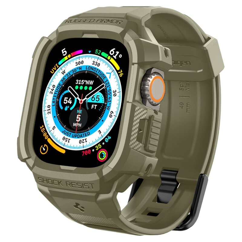 Pasek SPIGEN Rugged Armor Pro do Apple Watch Ultra 1/2/3/4 (49mm) Khaki