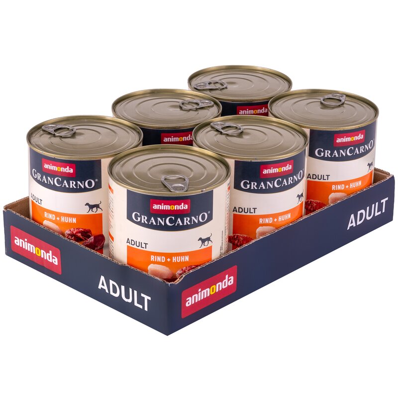 Karma dla psa ANIMONDA GranCarno Wołowina z kurczakiem 6 x 800 g