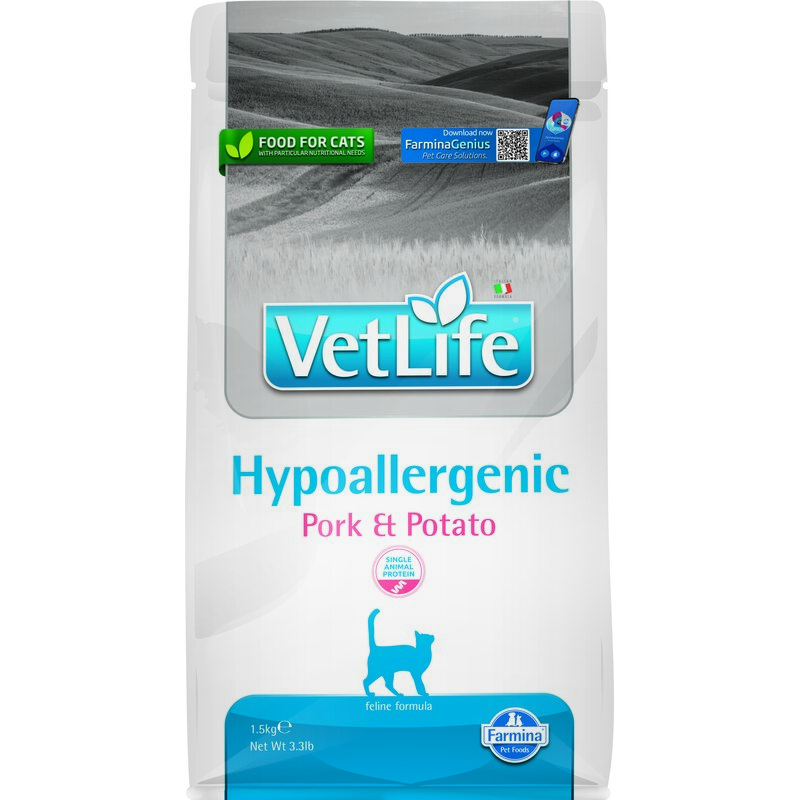 Karma dla kota FARMINA Vet Life Hypoallergenic Wieprzowina z ziemniakami 1.5 kg