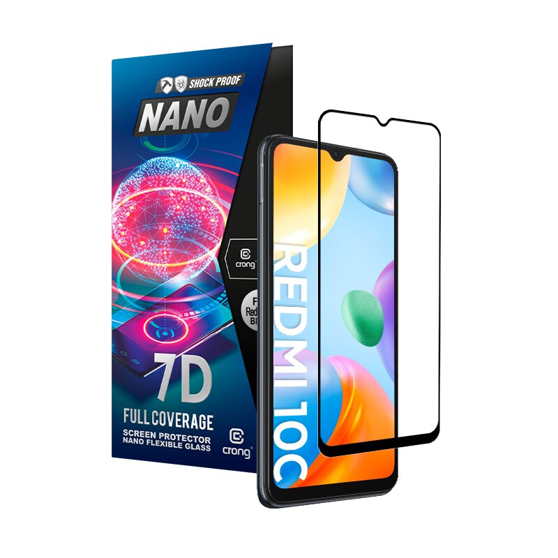 Szkło hybrydowe CRONG 7D Nano Flexible Glass do Xiaomi Redmi 10C