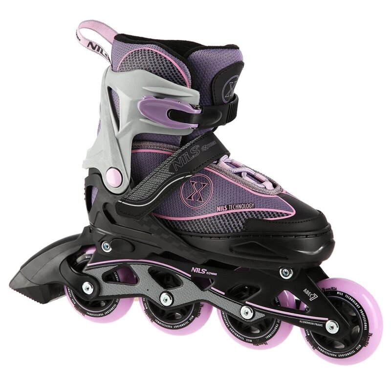 Łyżworolki NILS EXTREME NA11008 (rozmiar 35-38) Szaro-fioletowy