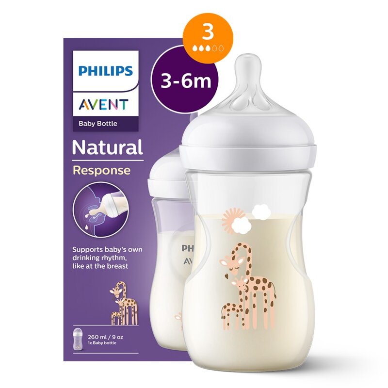 Butelka PHILIPS Avent Natural SCY903/66 Przezroczysto-biały