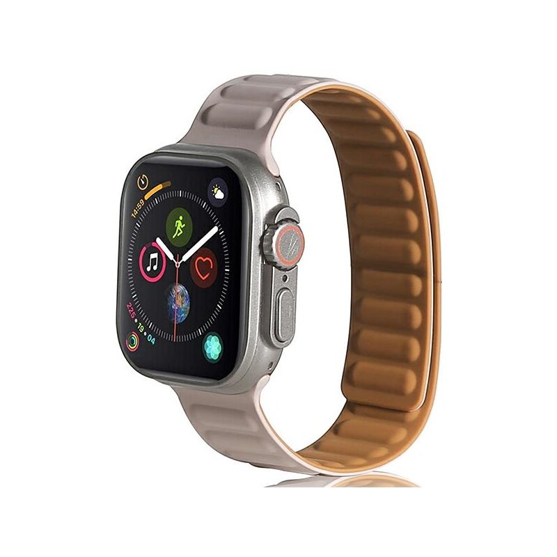 Pasek BELINE Magnetic do Apple Watch do koperty 42/44/45/49mm Khaki