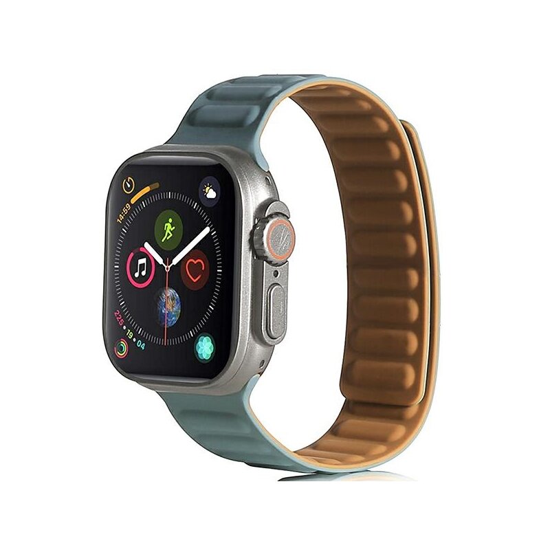 Pasek BELINE Magnetic do Apple Watch do koperty 42/44/45/49mm Zielony