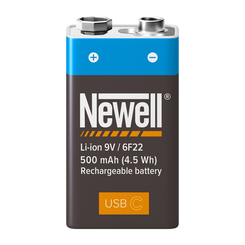Akumulatorek 6F22 500 mAh NEWELL (1 szt.)