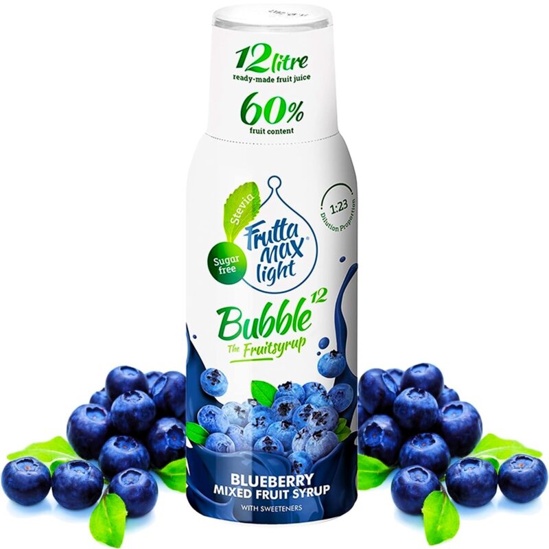 Syrop do saturatorów FRUTTAMAX Light Borówka 500 ml bez cukru