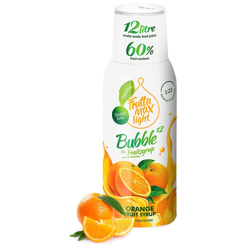 Syrop do saturatorów FRUTTAMAX Light Pomarańcza 500 ml bez cukru