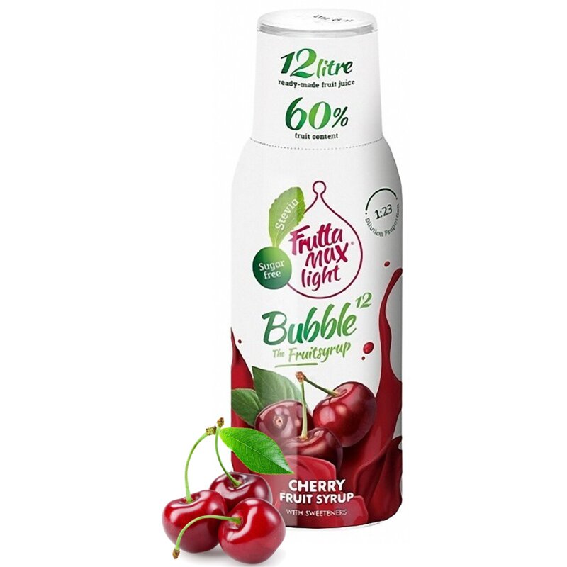 Syrop do saturatorów FRUTTAMAX Light Wiśnia 500 ml bez cukru