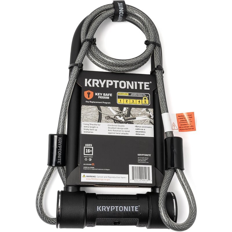 Zapięcie rowerowe KRYPTONITE Heavy Duty K005131 U-lock Czarny