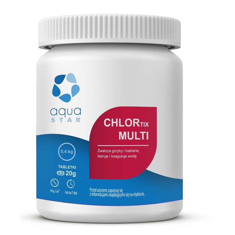 Środek do basenu AQUASTAR Chlortix Multi 0.4 kg