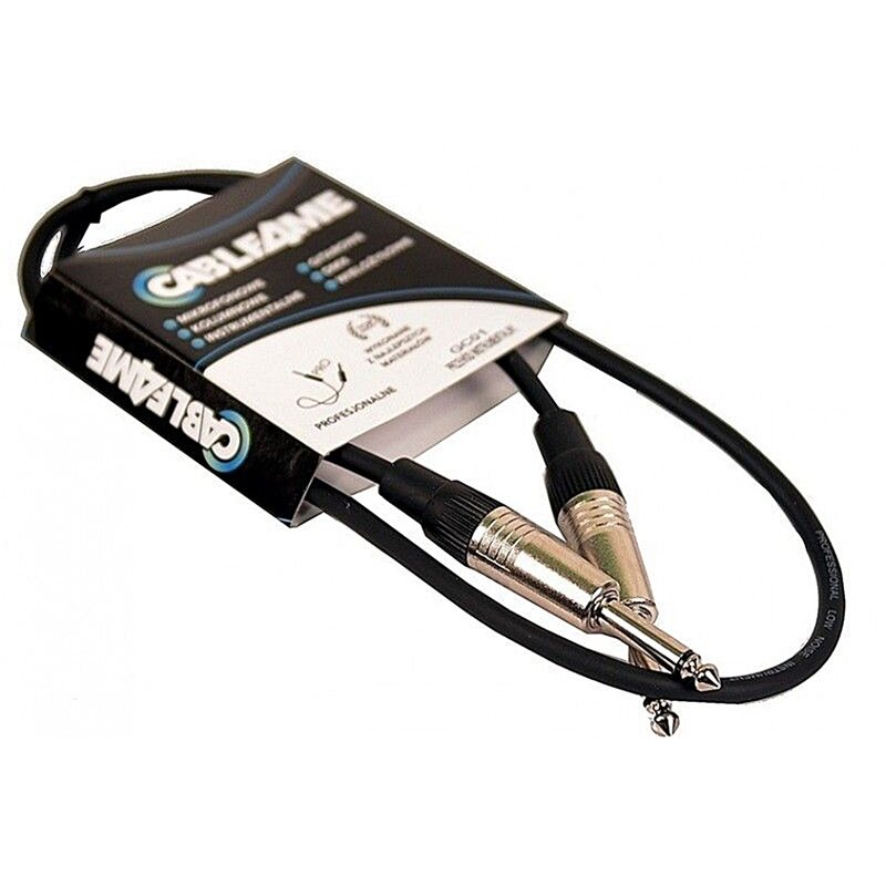 Kabel CABLE4ME Jack 6.3 mm - Jack 6.3 mm Instrumentalny 1 m