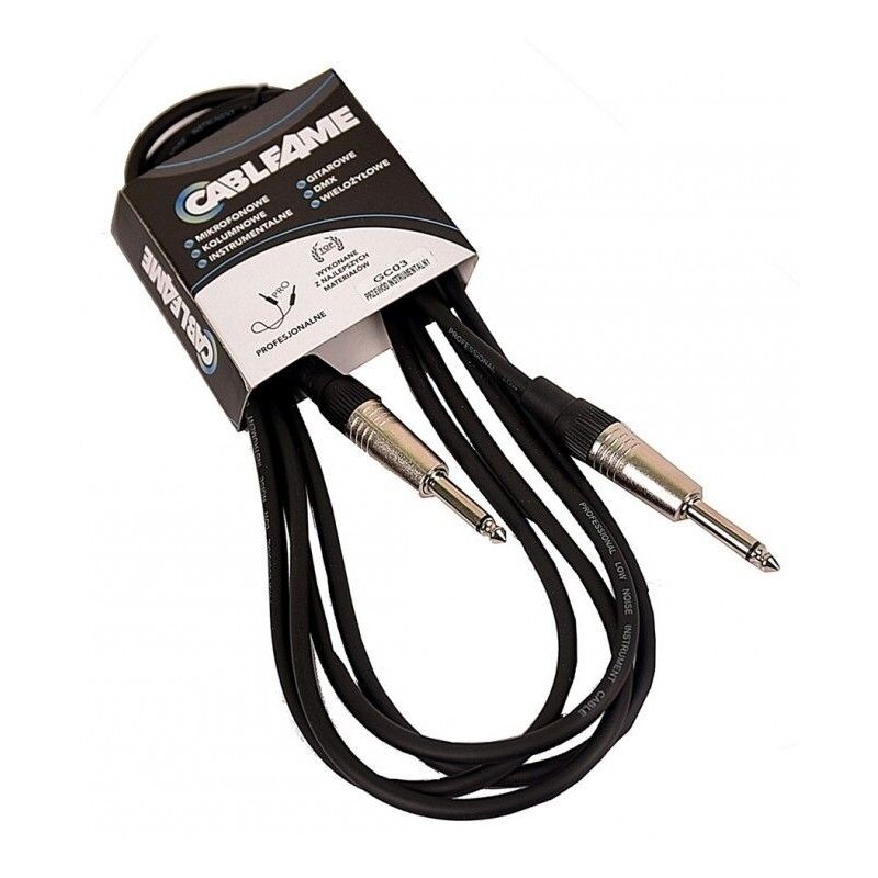 Kabel CABLE4ME Jack 6.3 mm - Jack 6.3 mm Instrumentalny 5 m