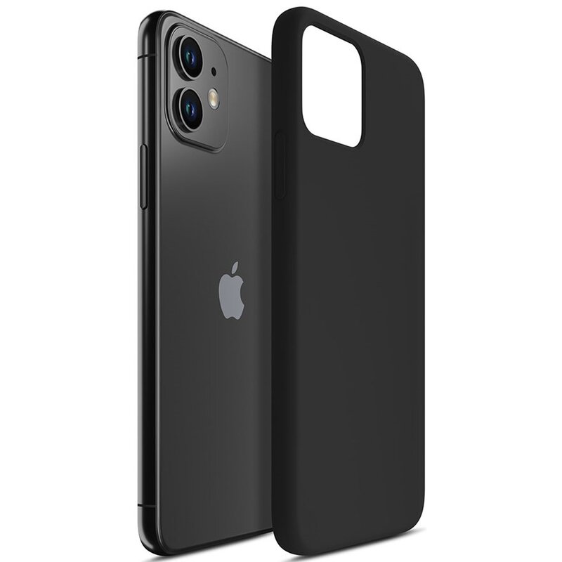 Etui 3MK Silicone Case do Apple iPhone 12 Mini Czarny