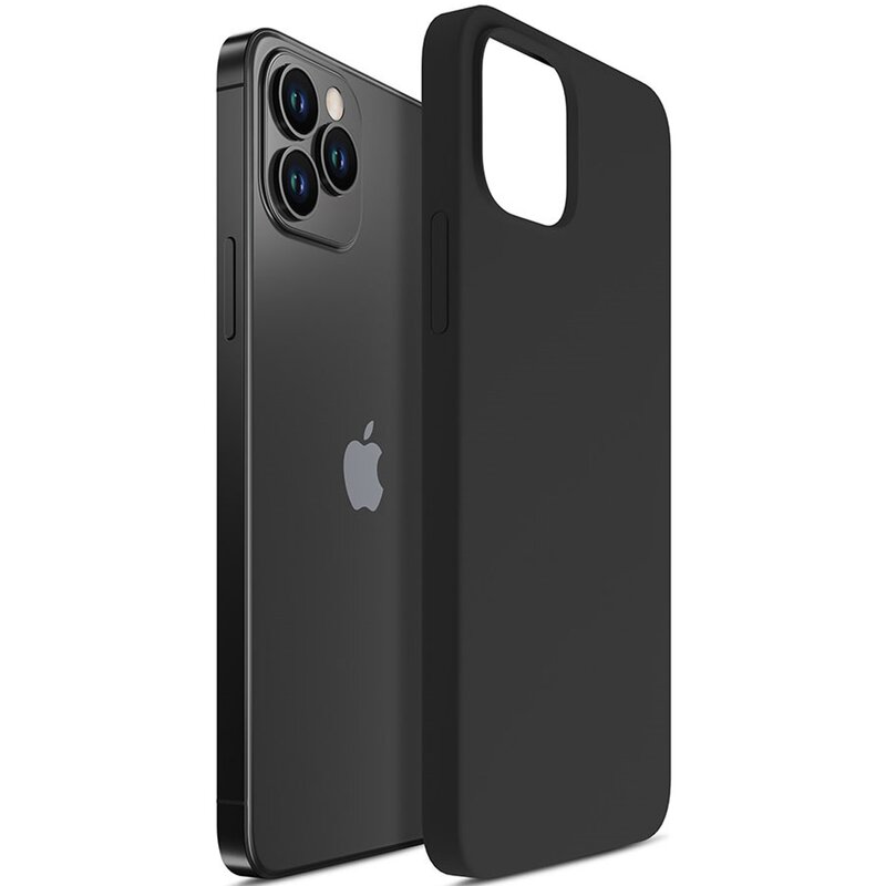 Etui 3MK Silicone Case do Apple iPhone 12 Pro Max Czarny