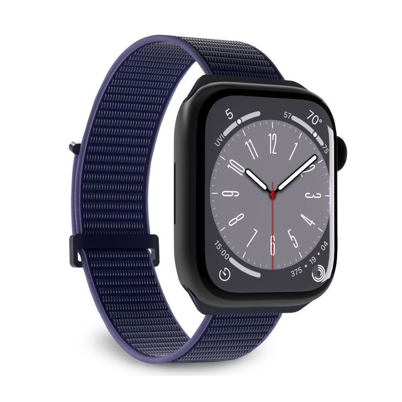 Pasek PURO Nylon Sport do Apple Watch do koperty 44/45/46/49mm Granatowy