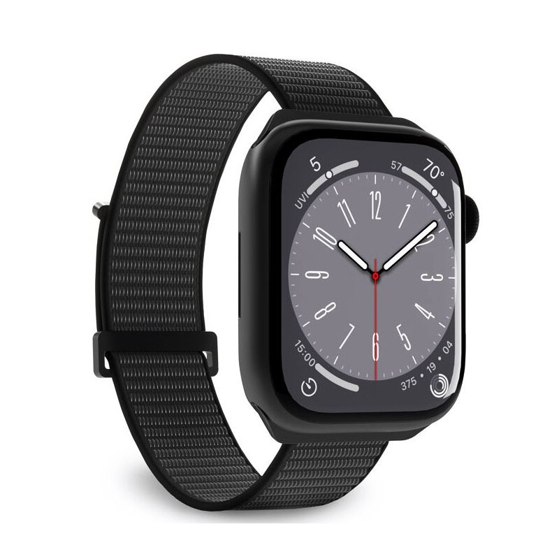 Pasek PURO Nylon Sport do Apple Watch do koperty 38/40/41/42mm Czarny