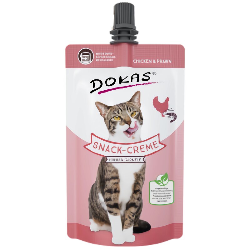 Przysmak dla kota DOKAS Snack Cream Kurczak i krewetki 90 g