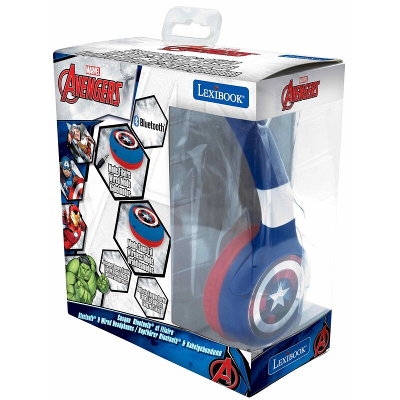 Zabawka słuchawki nauszne LEXIBOOK Avengers HPBT010AV