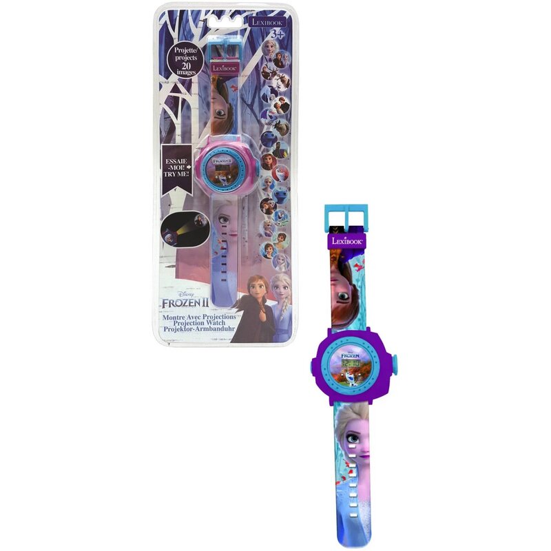 Zabawka zegarek z projektorem LEXIBOOK Kraina Lodu II DMW050FZ
