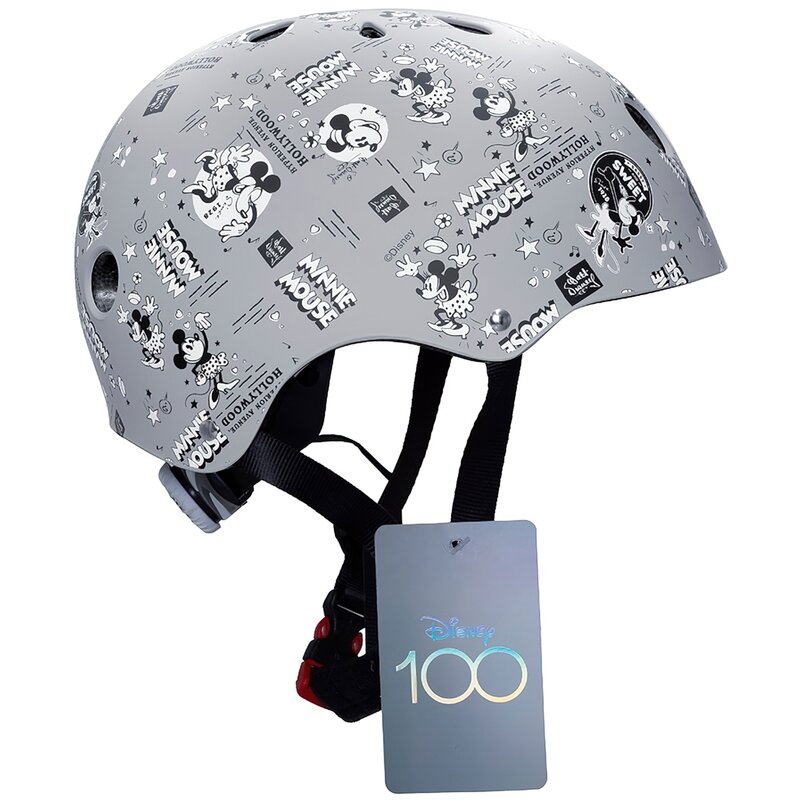 Kask DISNEY Minnie Pattern D100 Szary dla Dzieci (rozmiar L)