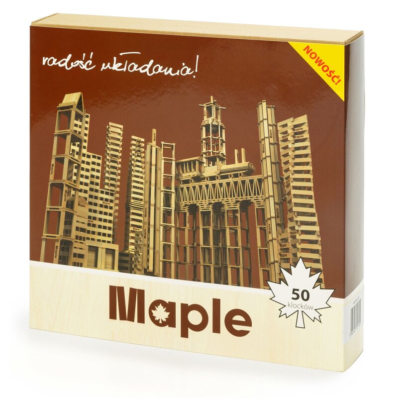 Klocki drewniane MAPLE Karton K50
