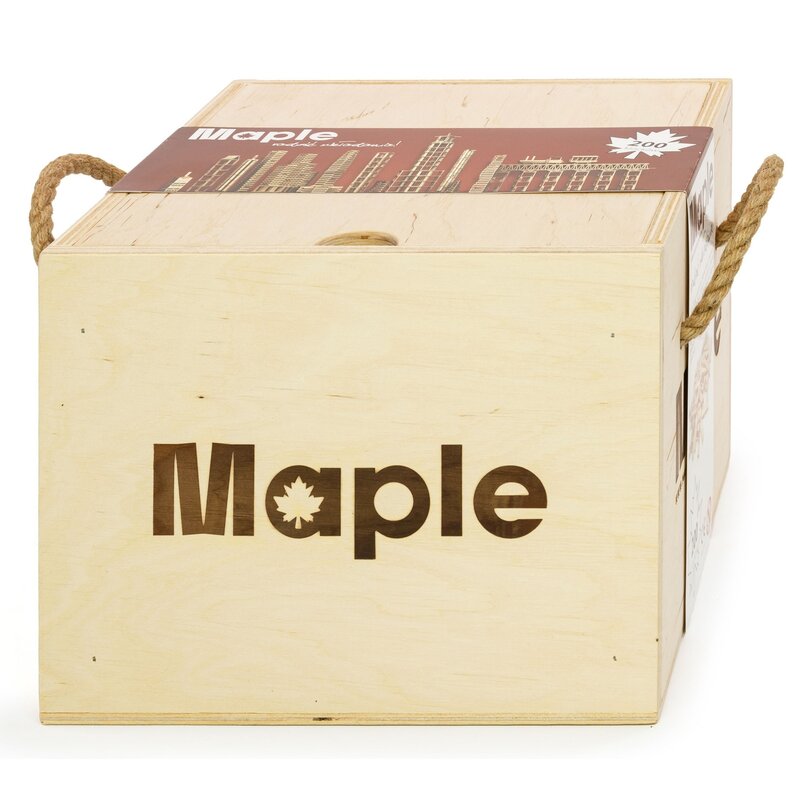 Klocki drewniane MAPLE Skrzynia SK200