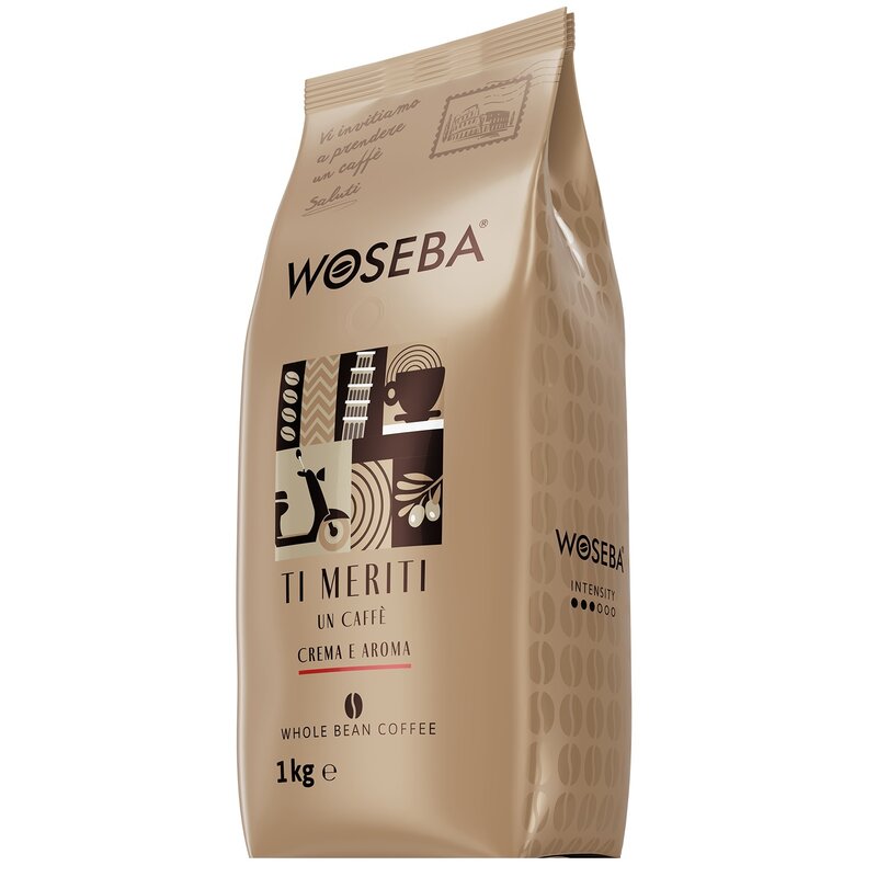 Kawa ziarnista WOSEBA Crema E Aroma 1 kg
