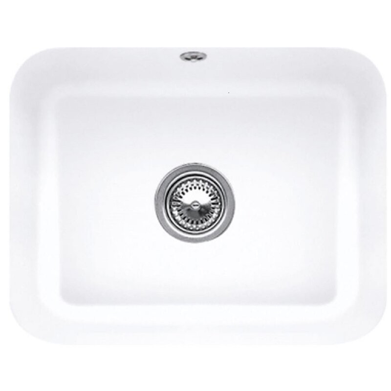 Zlewozmywak jednokomorowy VILLEROY&BOCH Cisterna 60C 670601 RW Biały 44x55