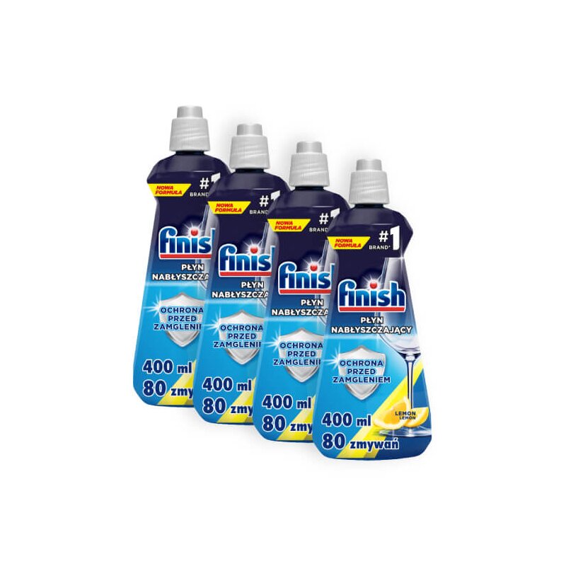 Nabłyszczacz do zmywarek FINISH Shine Protect Cytrynowy 4 x 400 ml