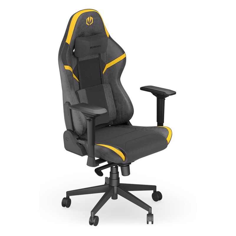 Endorfy Scrim Gamingowy do 120kg Tkanina Czarno-żółty