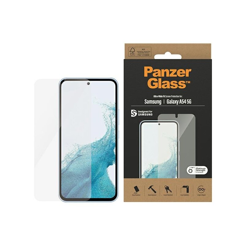 PanzerGlass Ultra-Wide Fit do Samsung Galaxy A54