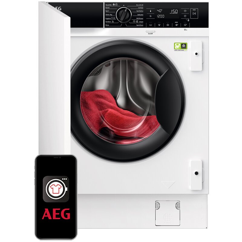Pralka do zabudowy AEG PowerCare 8000 L8FBE48SCI 8 kg 1400obr Sterowanie smartfonem