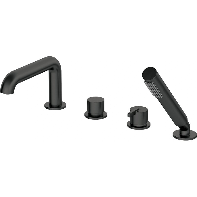 Bateria wannowa natynkowa DEANTE Silia BQS N14M Nero