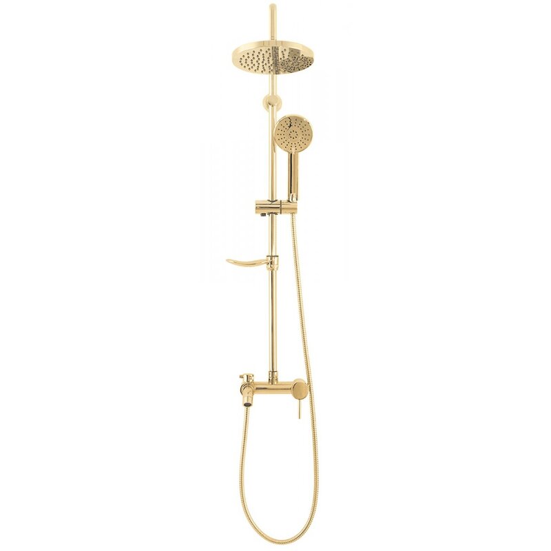Zestaw prysznicowy natynkowy REA Luis P7006 z deszczownicą Złoty