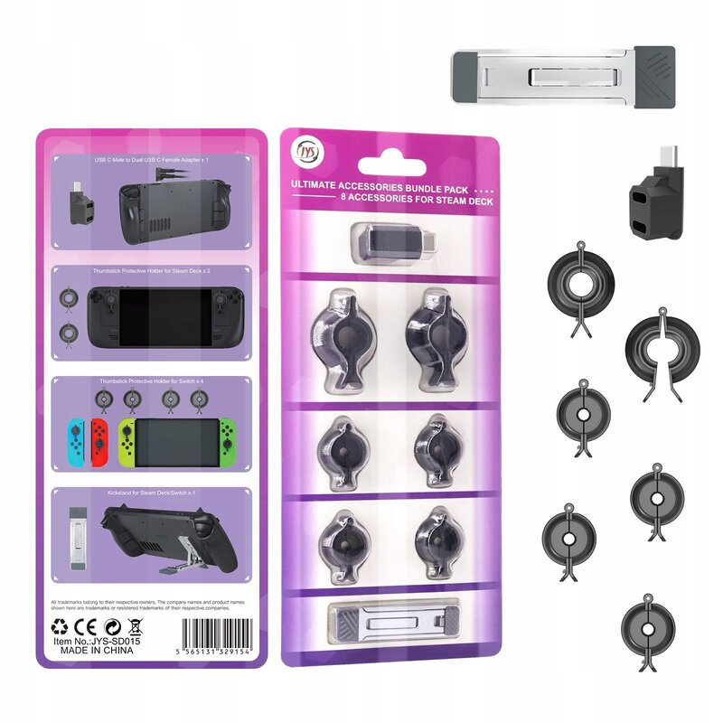 Zestaw akcesoriów JYS JYS-SD015 do Steam Deck/Nintendo Switch Oled