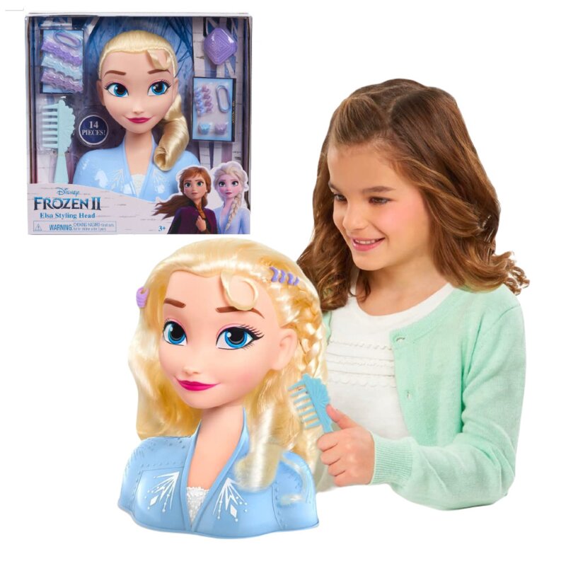 Kraina Lodu Frozen Lalka Głowa do Stylizacji Elsa 32806