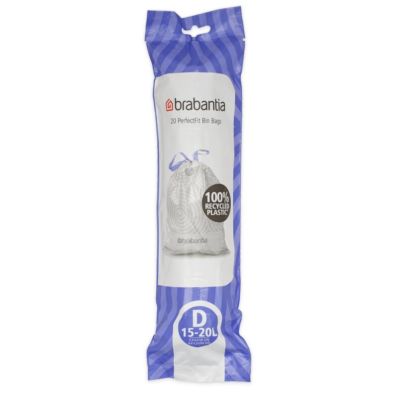 Worki na śmieci BRABANTIA 15-20L (20 sztuk) Niebieski