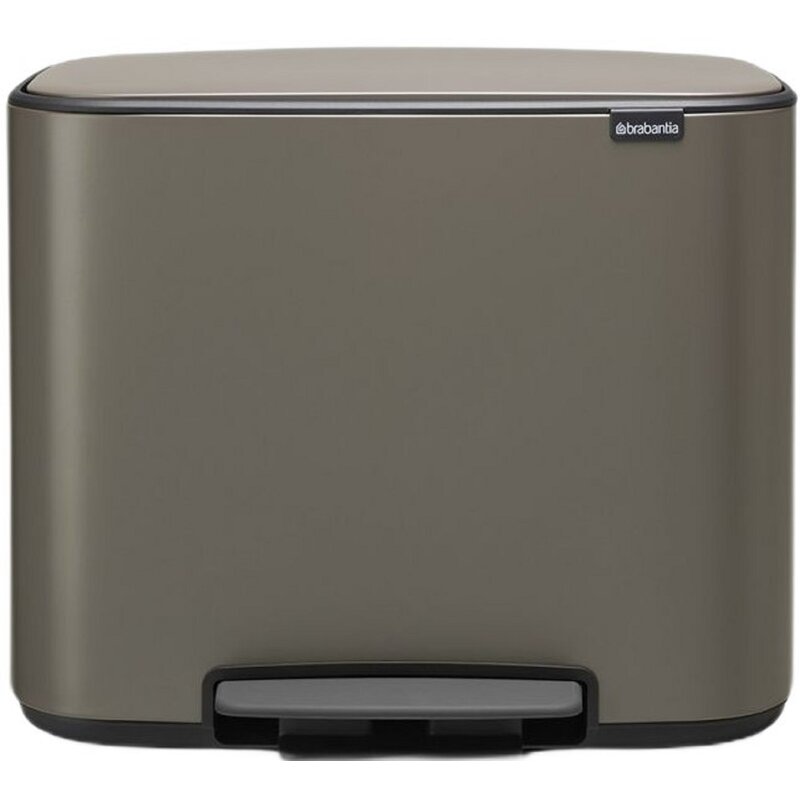 Kosz na śmieci z pedałem BRABANTIA Bo 121203 dwa wiadra, stal nierdzewna 11L + 23L Platynowy