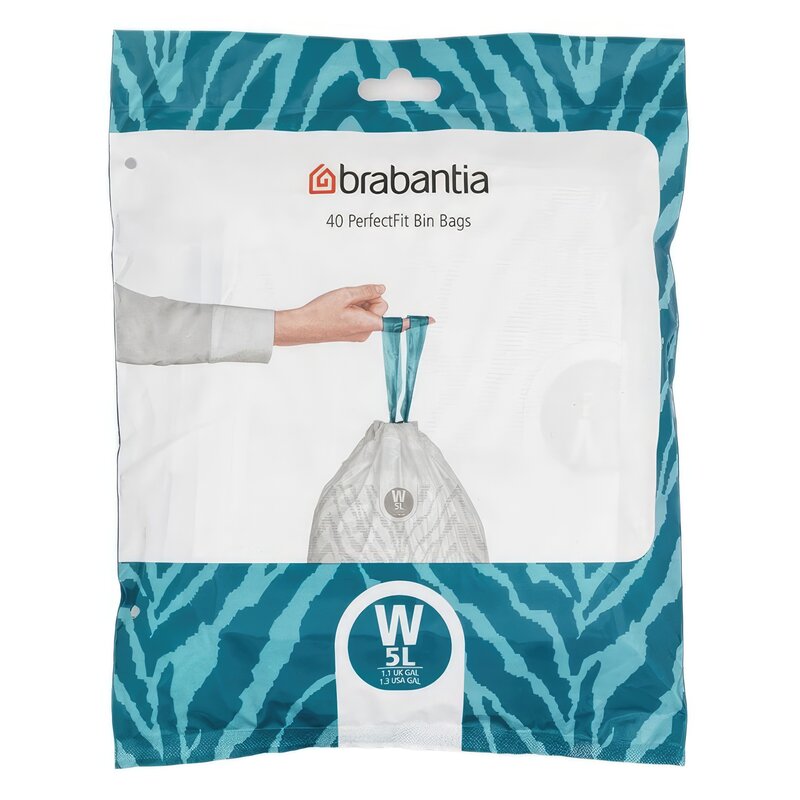 Worki na śmieci BRABANTIA 5L (40 sztuk) Niebieski