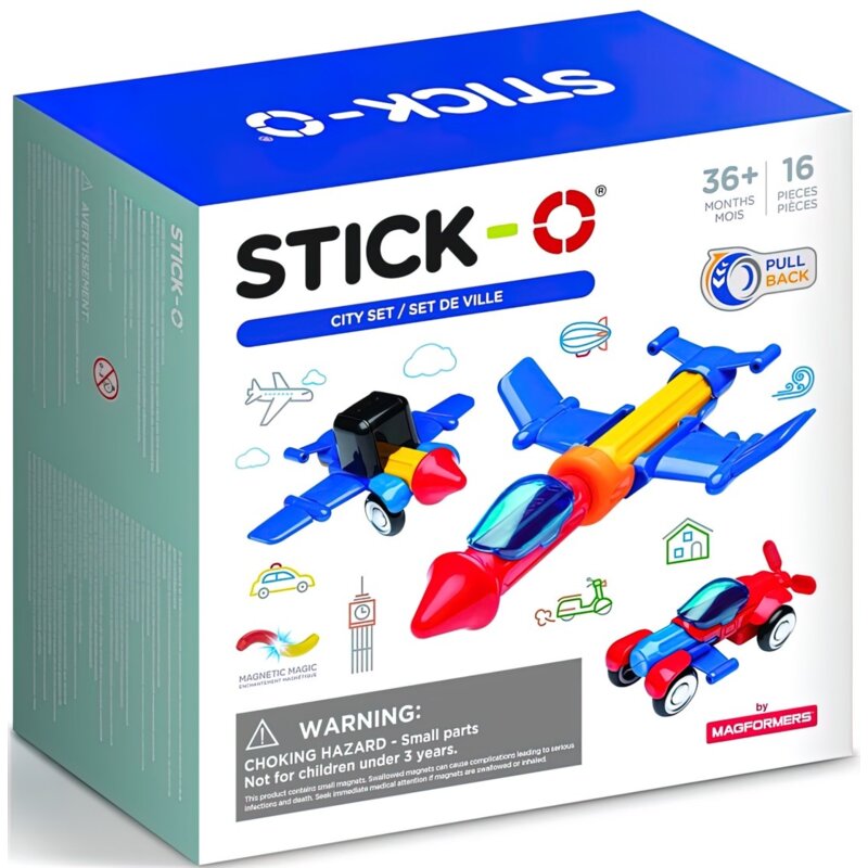 Klocki magnetyczne MAGFORMERS Stick-O Zestaw Miejski 902003
