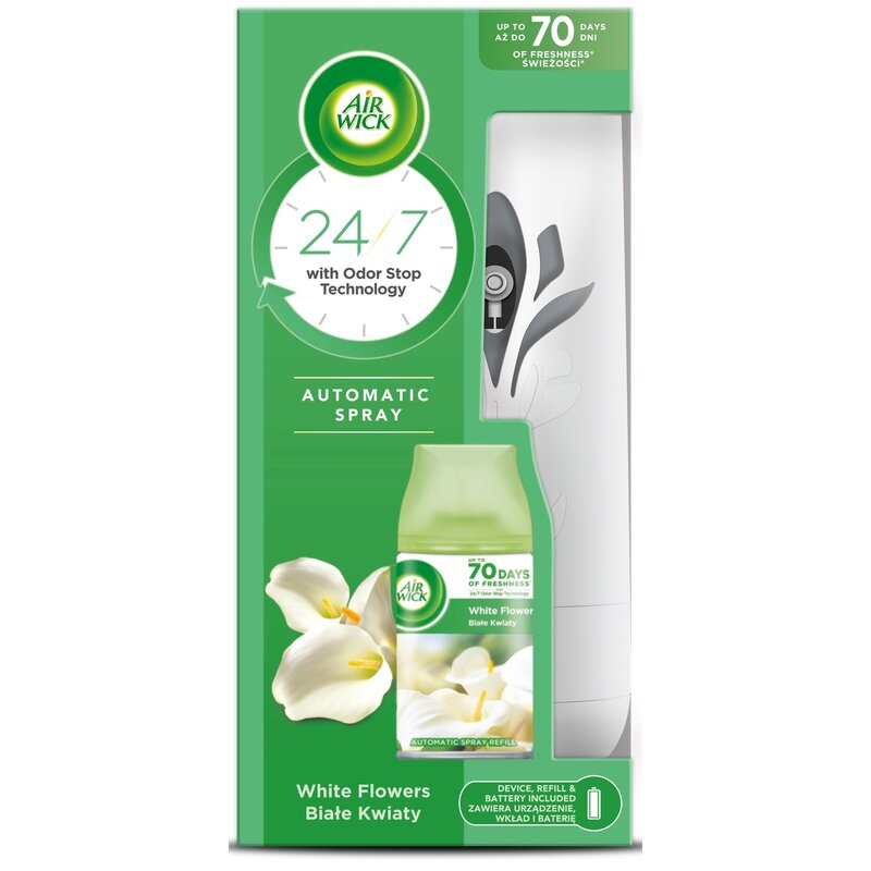 Odświeżacz powietrza AIR WICK Essential Oils Freshmatic Białe Kwiaty 250 ml