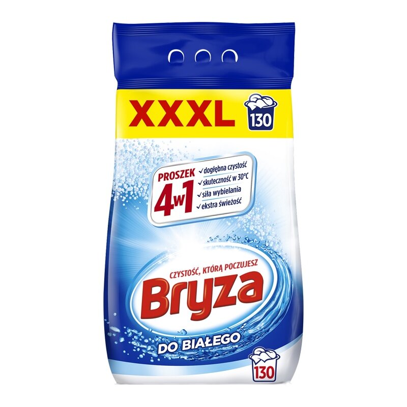 Proszek do prania BRYZA 4w1 White 8.45 kg do białych tkanin