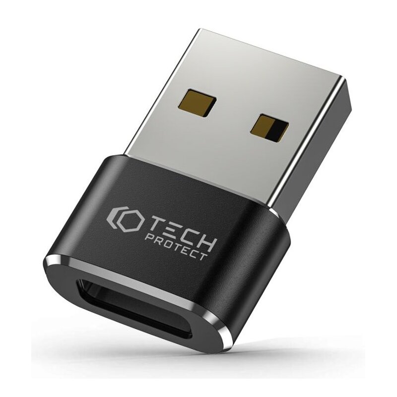 Adapter USB - USB Typ-C TECH-PROTECT UltraBoost Czarny