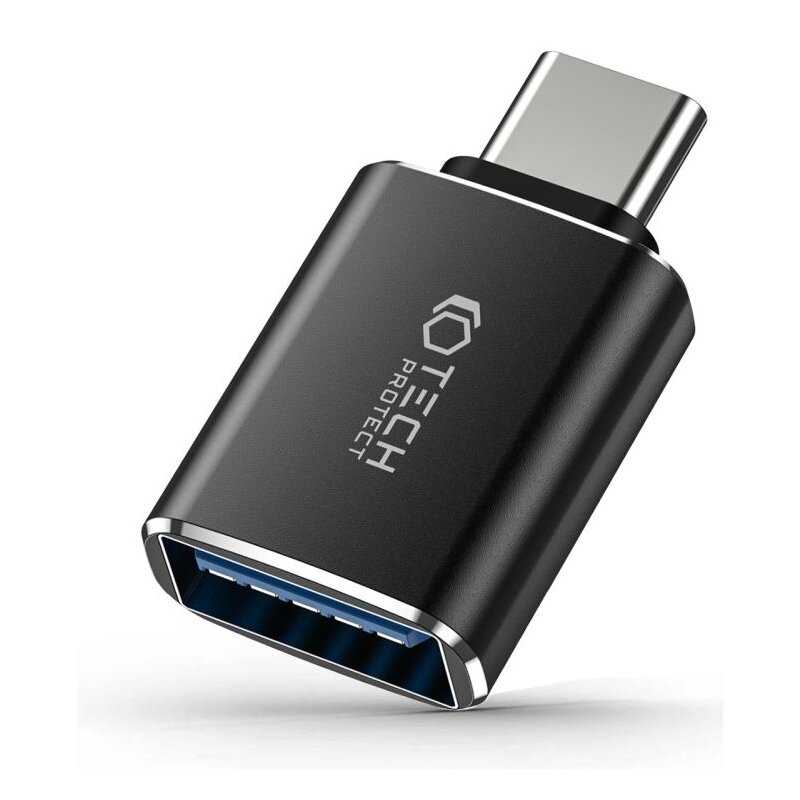 Adapter USB - USB Typ-C TECH-PROTECT UltraBoost OTG Czarny