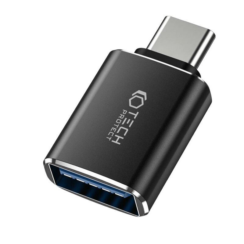 Adapter USB - USB Typ-C TECH-PROTECT UltraBoost OTG Czarny