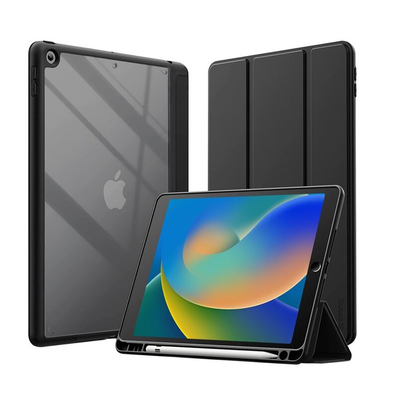 Etui na iPad CRONG PrimeFolio Czarno-przezroczysty