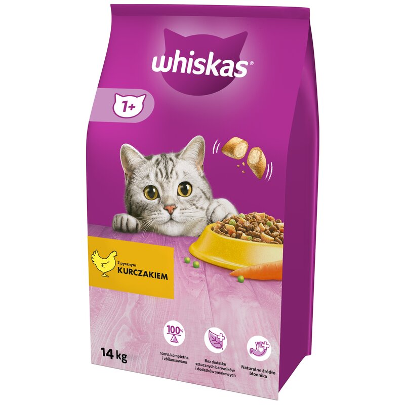 Karma dla kota WHISKAS Junior Kurczak 1.4 kg